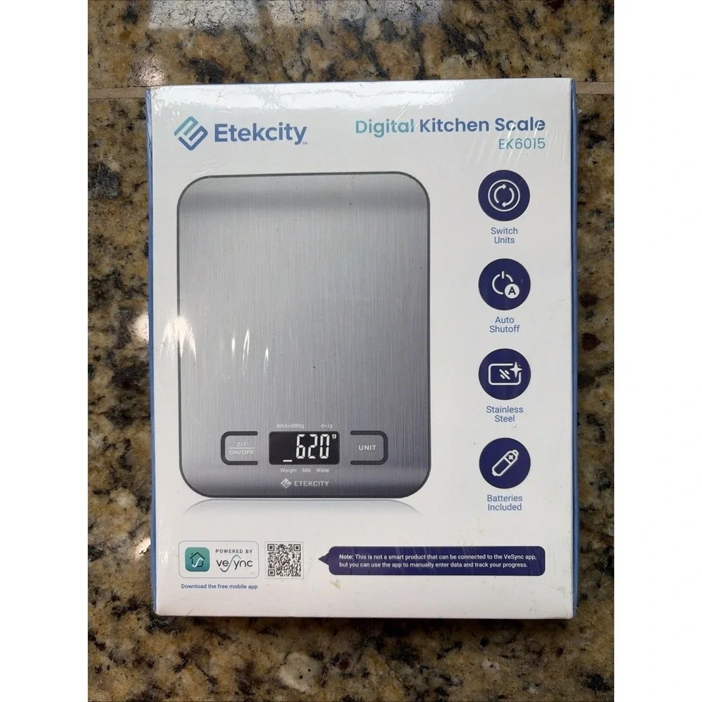 Etekcity Stainless Steel Digital Kitchen Food Scale EK6015 NEW SEALED